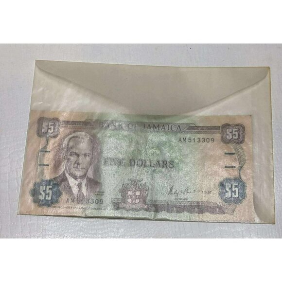 Jamaican five-dollar banknote featuring Norman Manley - Picture 2 of 3
